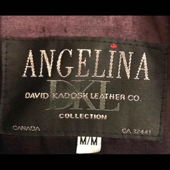 Angelina David Kadosh women’s black leather jacket - Picture 2 of 4